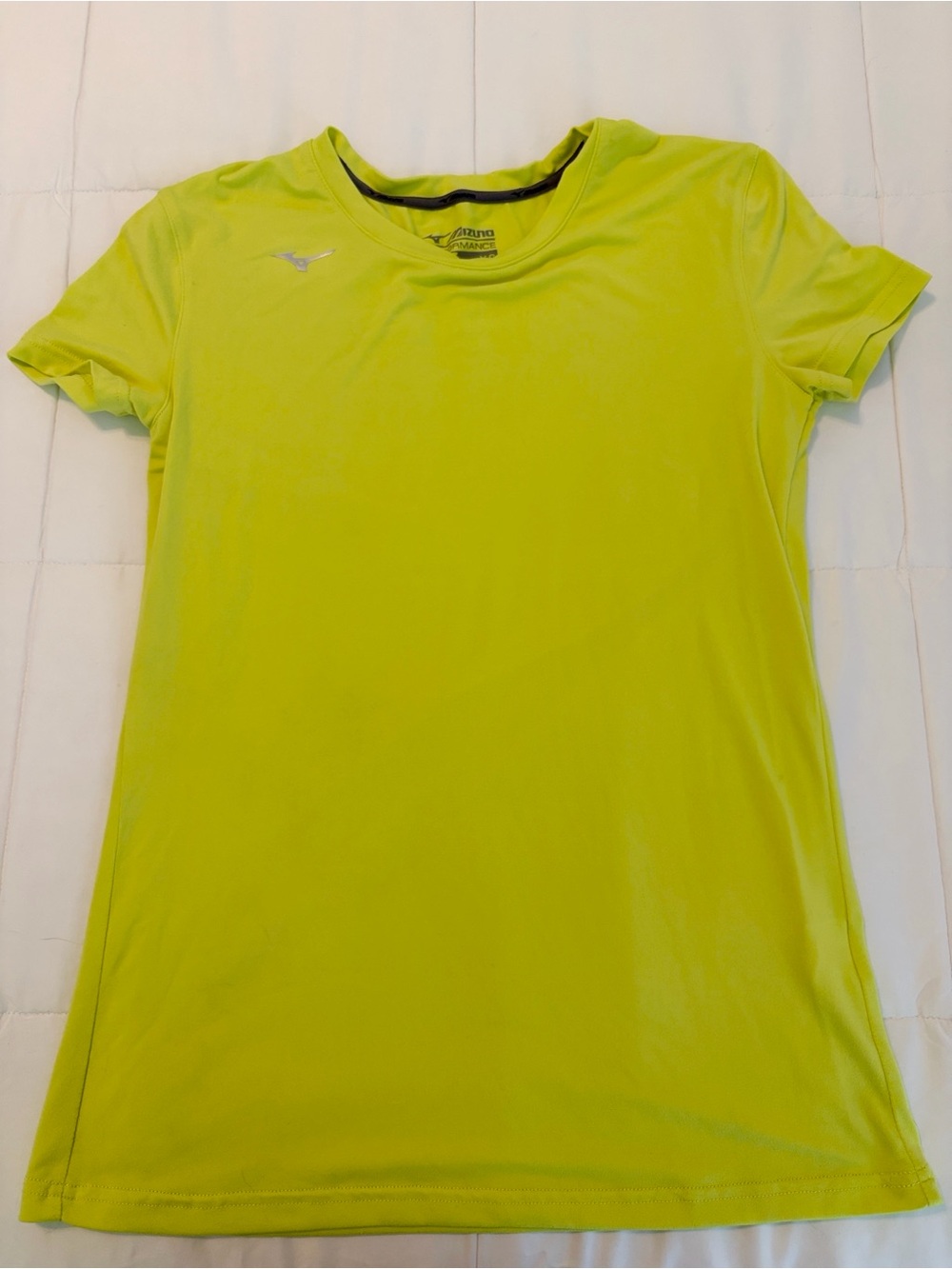 Mizuno Women's Short Sleeve Performance Tee in Neon Green
